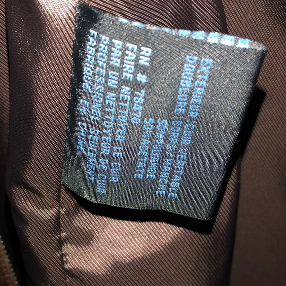 Used Men’s Kenneth Cole Reaction Leather Jacket Size XL Brown 8B1541 Goat Crunch - Picture 4 of 7